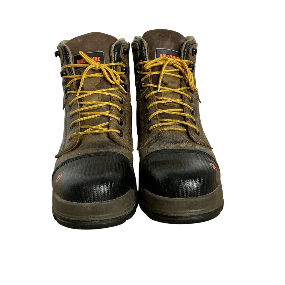 Wolverine EPX Brown Leather CarbonMAX Safety Toe‎ Work Boots Men's 11M ASTM EH